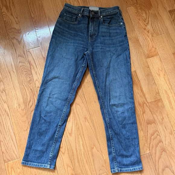 Everlane High Waist Straight Ankle Jeans Size 27 - Picture 3 of 6